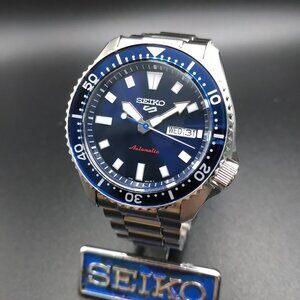Seiko 5 Sports SRPL83 SKX Redux in Koniro Blue Automatic Watch